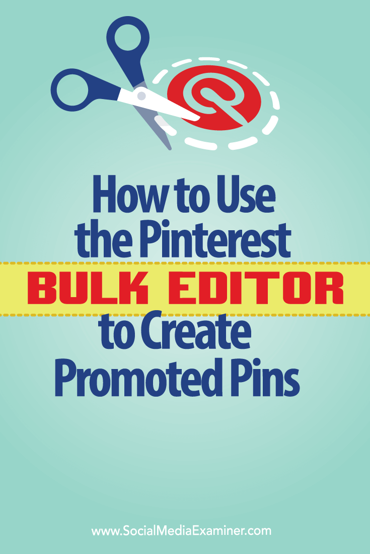 bulk edit promoted pinterest pins