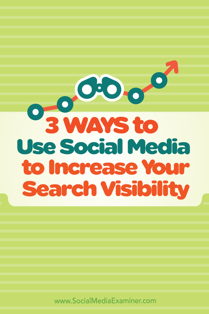 increase search visibility with social media