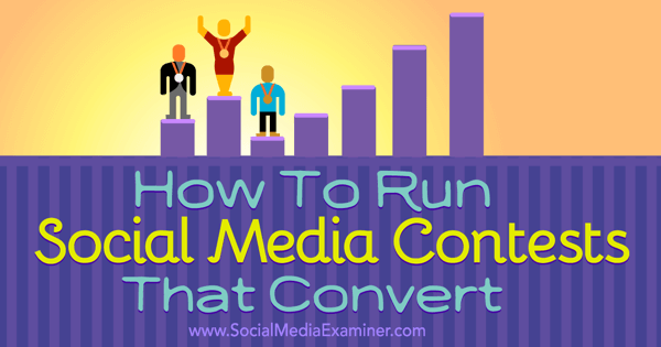 create social media contests