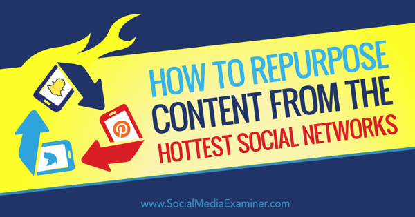 repurpose content from social networks