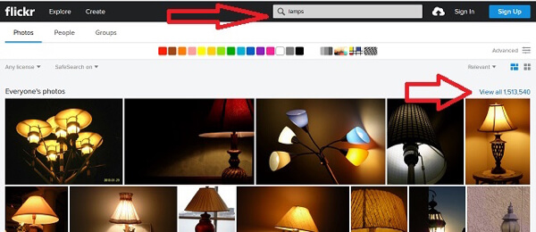 flickr keyword search