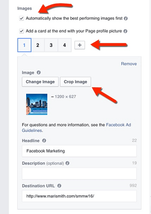 create facebook carousel ad