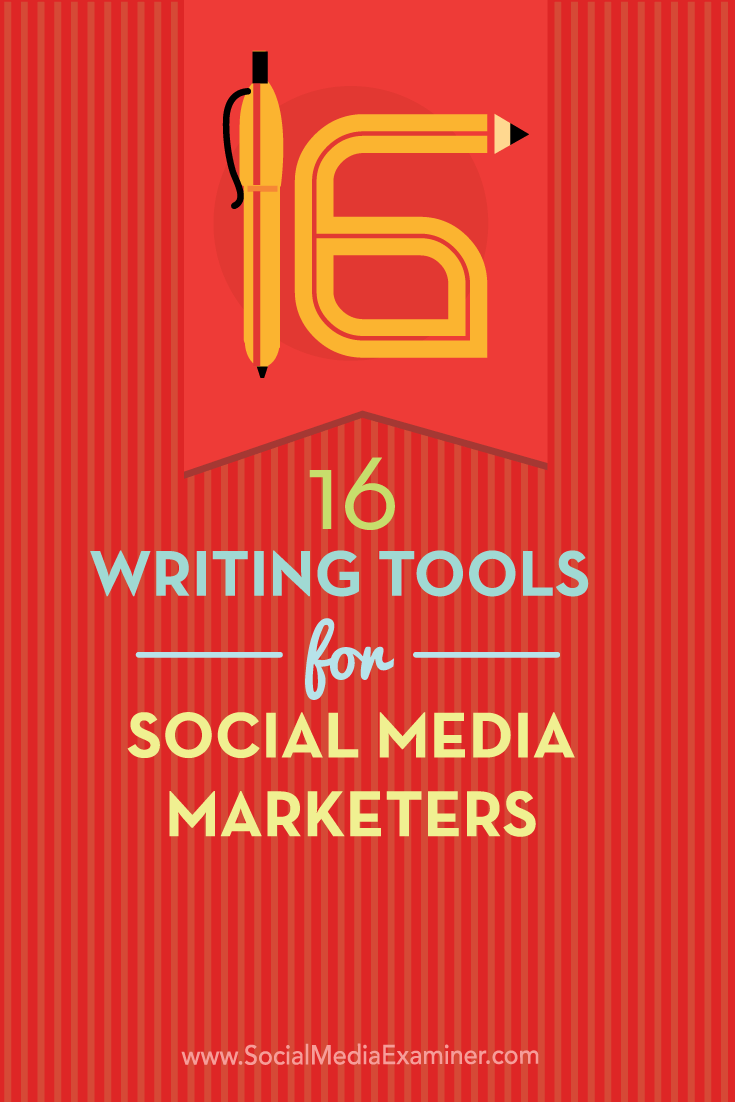 writing tools for social media marketers