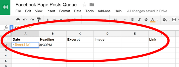 google docs titles and formula