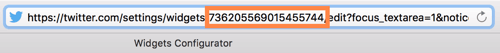 twitter widget url