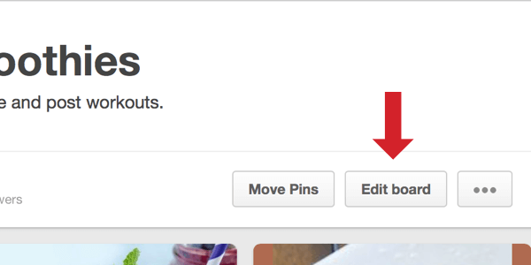 pinterest change board title