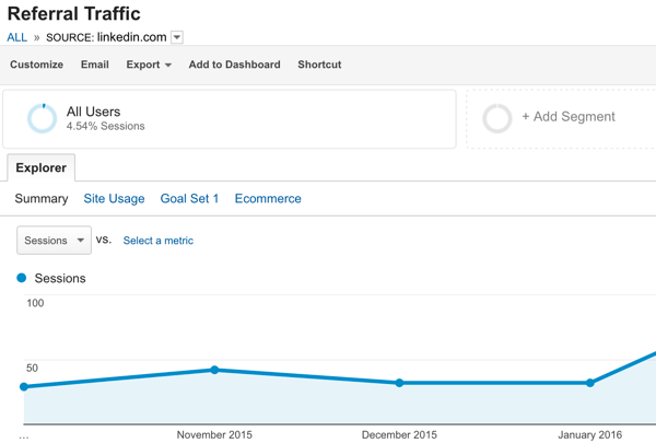 track referral traffic in google analytics