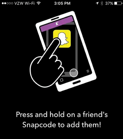 snapchat add by snapcode