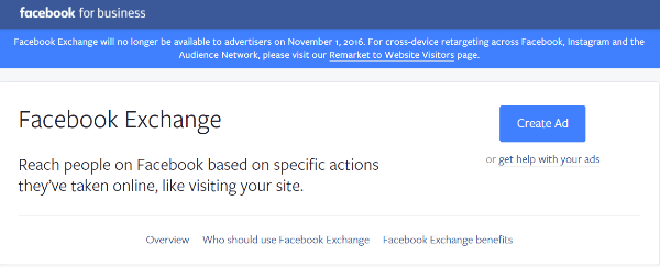 facebook ad exchange closing