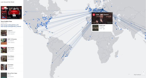 facebook live interactive map