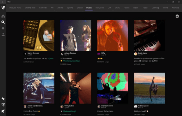 vine for windows 10 app