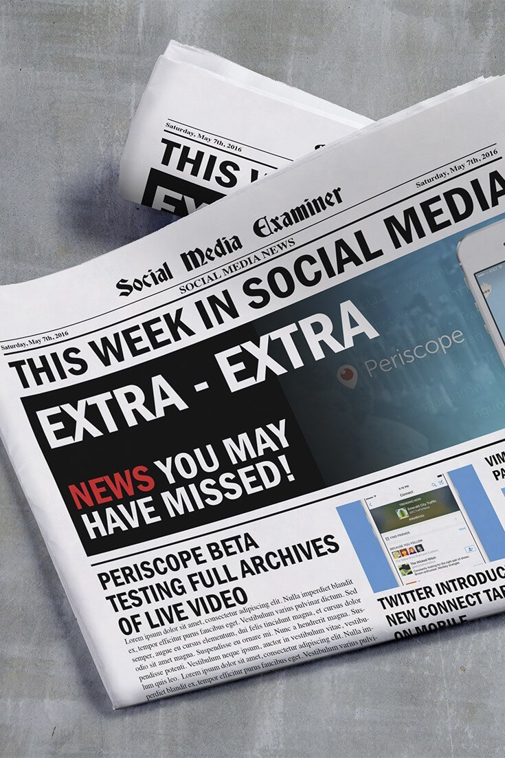 social media examiner weekly news may 7 2016