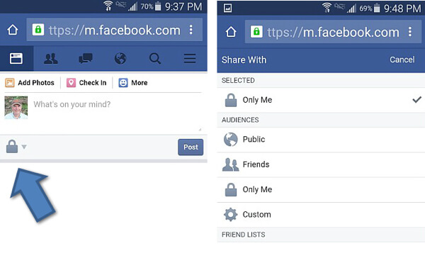 facebook privacy settings