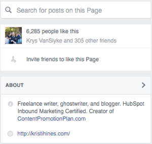 facebook services updated about tab