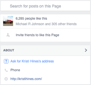 facebook services updated about tab