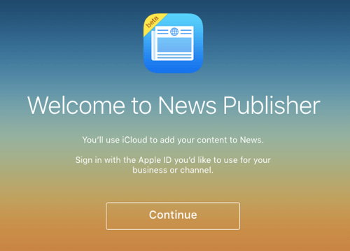 apple news publisher sign-in