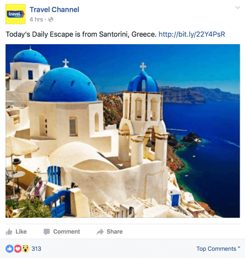 travel channel facebook post