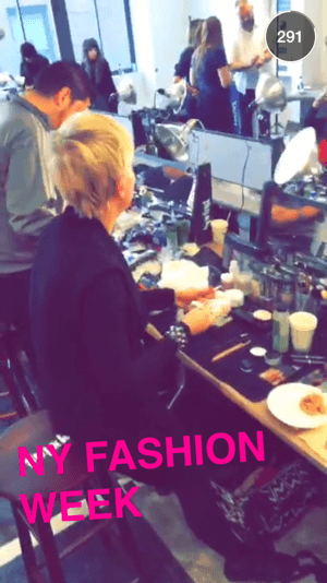 new york fashion week snapchat