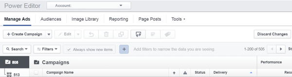 facebook power editor