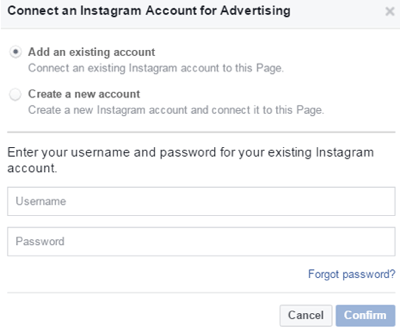 connect instagram account to facebook