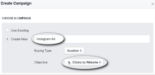 create instagram ad campaign