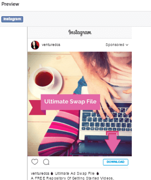 preview instagram ad