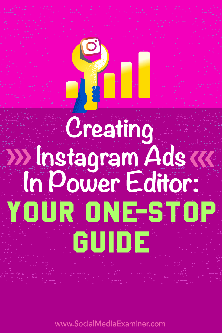 Tips on how to use Facebook's Power Editor to create easy Instagram Ads.