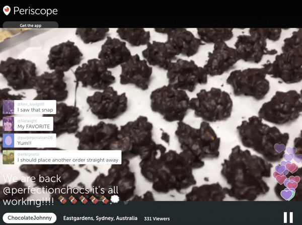 chocolate johnny periscope