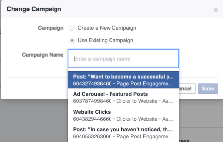 facebook ads campaign