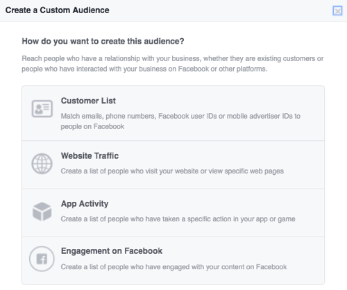 facebook ads custom audience