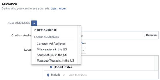 facebook ads targeting