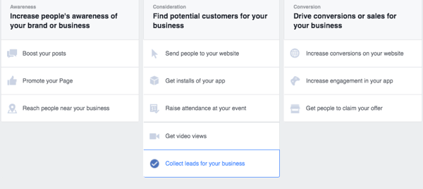 facebook publishing tools lead forms