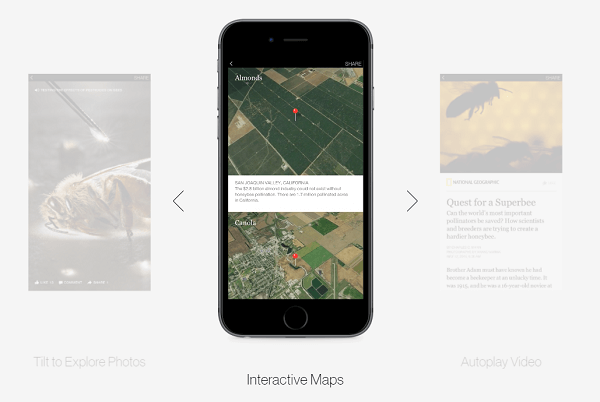 interactive map for instant articles