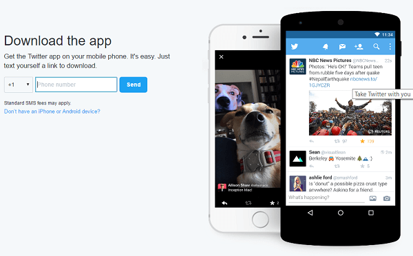 twitter mobile app