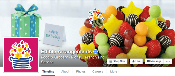 facebook cover image edible arrangements