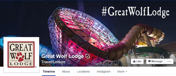 facebook cover photo great wolf lodge