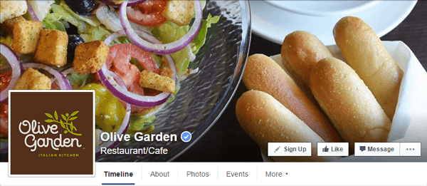 facebook cover photo olive garden