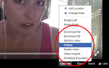 facebook live video embed