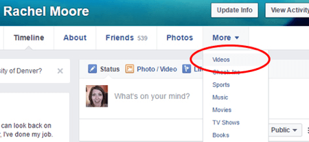 facebook profile videos