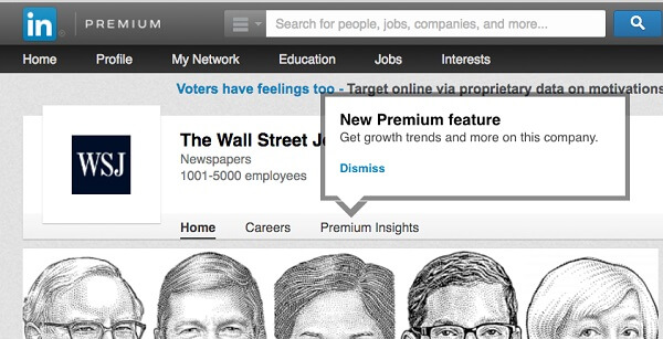 linkedin premium insights
