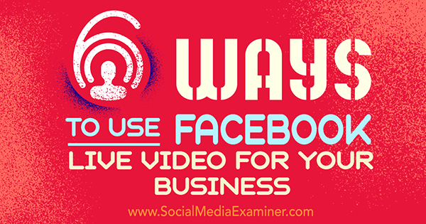 facebook live for business