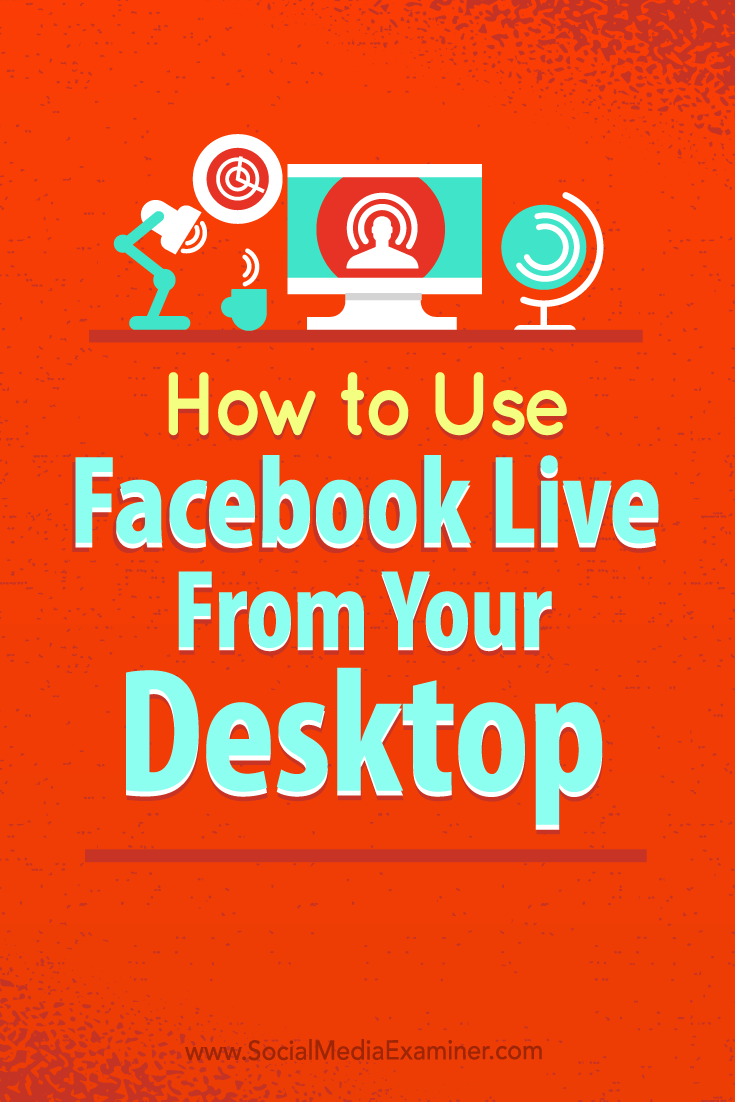Tips on how to use free open-source software to use Facebook Live on your desktop.