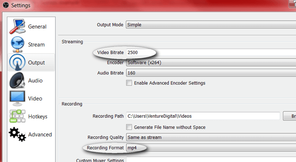 obs studio review settings