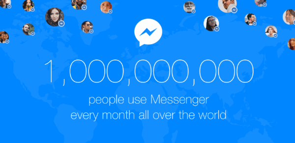 facebook messenger one billion users