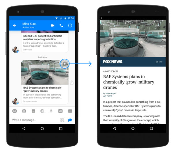 facebook messenger instant articles