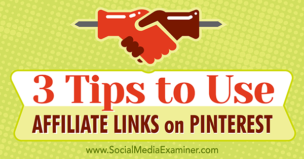 using pinterest with affiliate links