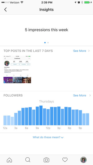 instagram business profile insights - instagram business account or personal account what s the