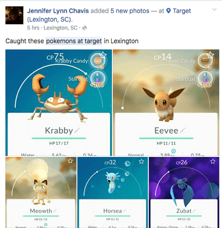 pokemon go user generated content