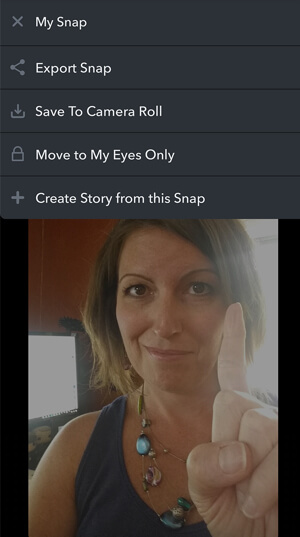 create snapchat memory