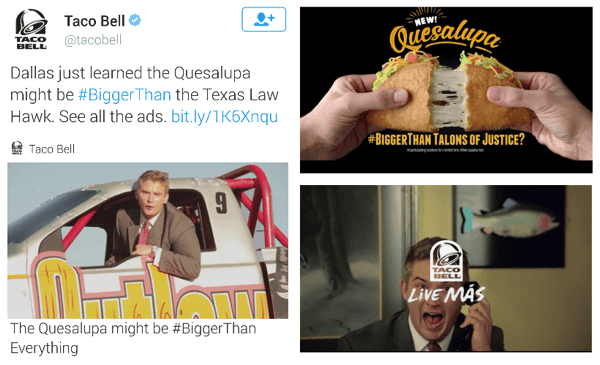 taco bell twitter video ad